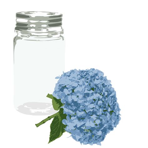 Flower & Glass Jar Free Stock Photo - Public Domain Pictures