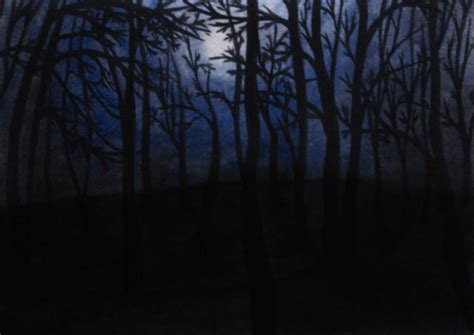 blue forest night by Waithamai on DeviantArt