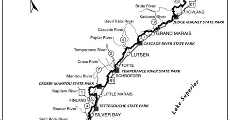 Superior Hiking Trail Map - ToursMaps.com