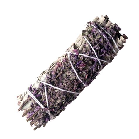 White Sage & Purple "Royal" Lavender Flower Smudge Stick – The Witches Sage LLC