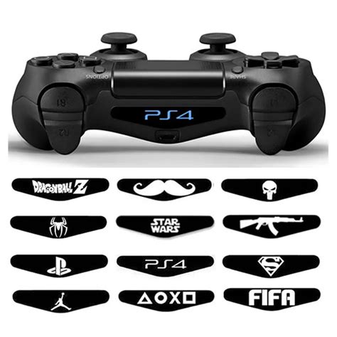 2 pcs/lot Controller LED Sticker Decal PS4 Light Bar Stickers For ...