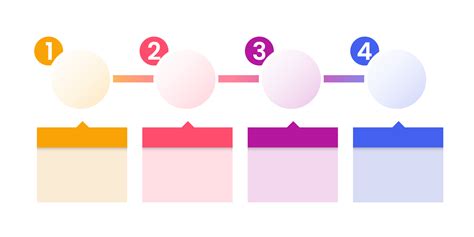 infographic design template. Business flow chart. the sequence of steps arranged horizontally ...