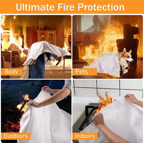 Emergency Fire Blanket Fireproof Retardant Best Safety Resistant ...