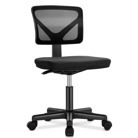 Desk Chair - Armless Mesh Office Chair, Ergonomic Computer Desk Chair, No Armrest Small Mid Back ...
