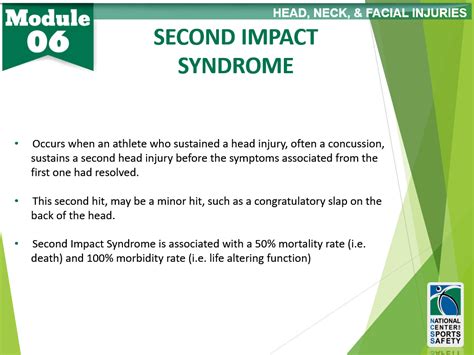 Second Impact Syndrome – National Center for Sports Safety