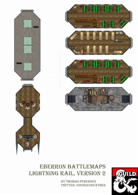 Eberron Battlemaps - Lightning Rail, version 2 - Dungeon Masters Guild | Dungeon Masters Guild