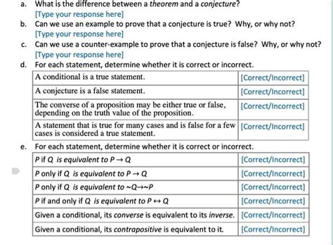 Solved a. What is the difference between a theorem and a | Chegg.com