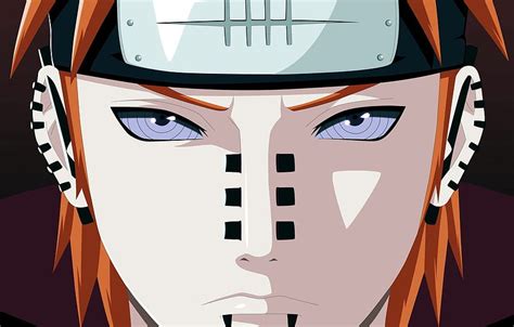 Naruto, man, face, sharingan, evil, Akatsuki, piercing, yahiko pain HD wallpaper | Pxfuel