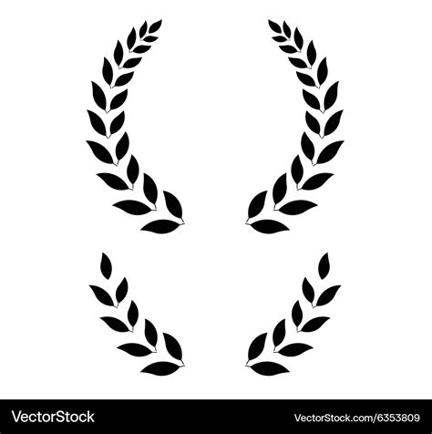 Simple laurel wreath Royalty Free Vector Image