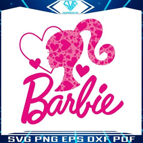 Vintage Barbie Pink Text SVG Barbie Movie SVG Digital File