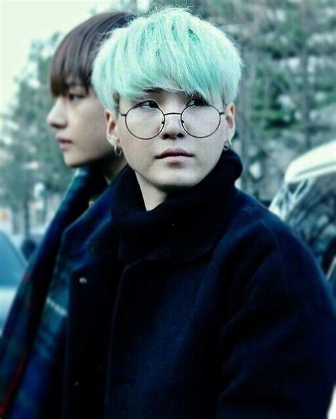 Suga Blue Hair💙 | ARMY's Amino