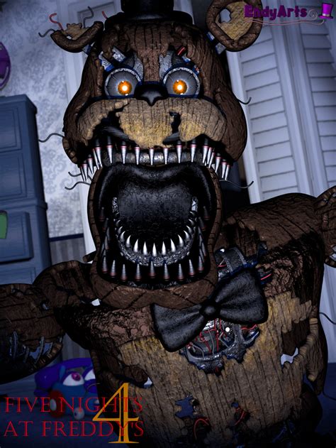 Fnaf 4 Nightmare Animatronics Poster By Ladyfiszi Red - vrogue.co