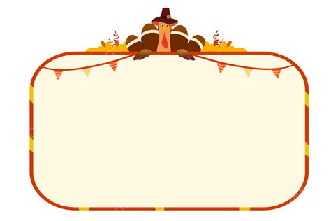 Thanksgiving Borders Clipart Transparent PNG Hd, Hand Drawn Thanksgiving Border, Thanksgiving ...