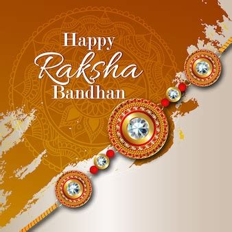 Happy raksha bandhan, elegant rakhi festival greeting design Vector ...