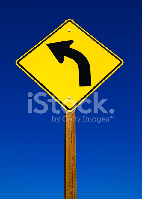 Curve Ahead Sign Stock Photo | Royalty-Free | FreeImages