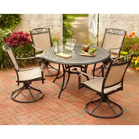 Hampton Bay Santa Maria 5-Piece Patio Dining Set-S5-ADQ10801 at The ...