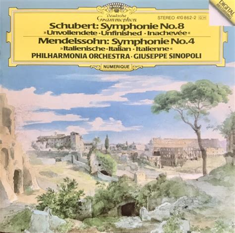 Schubert: Symphony No.8 “Unfinished” – Mendelssohn: Symphony No.4 ...