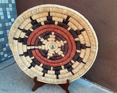 Large Navajo Wedding Basket / Native American Woven Basket / | Etsy ...