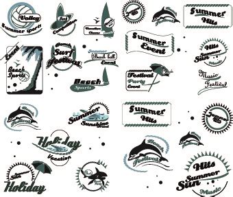 Black and white logos vector collection Vectors graphic art designs in ...