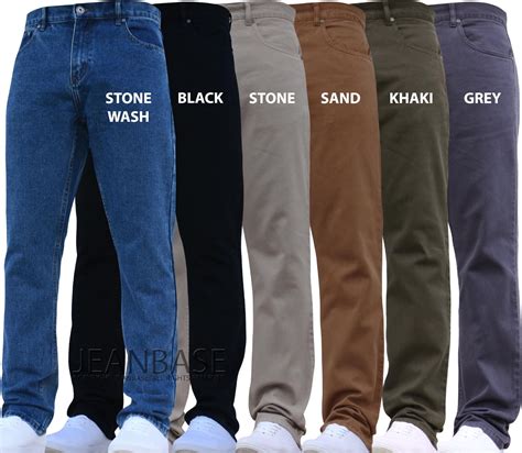 MENS STRAIGHT LEG JEANS Heavy Work Denim Pants Smart All Sizes and ...