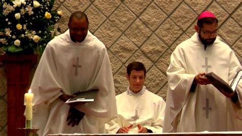 Ordination ceremony for two priests - YouTube