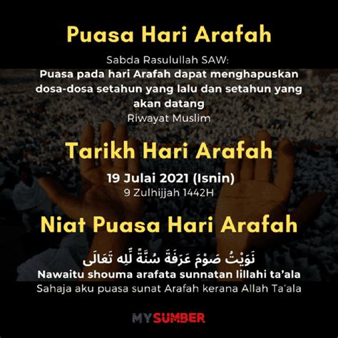 Bila Puasa Arafah 2019 - AlexiskruwRollins