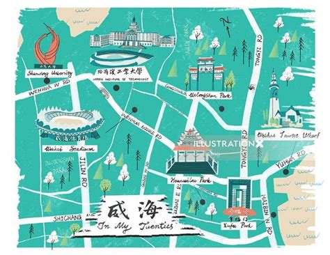 Weihai city map