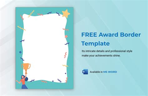 Free Award Border Template - Download in Word | Template.net