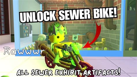 ALL SEWER ARTIFACT LOCATIONS! UNLOCK PIPE BIKE! UNLOCK SEWER BIKE! Wobbly Life Sewer Update ...