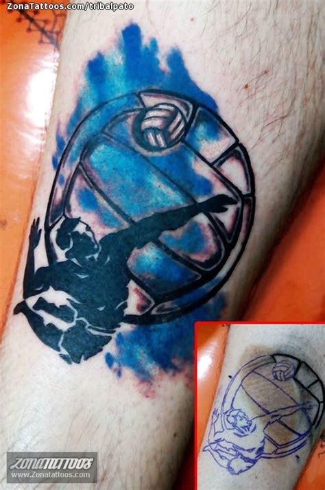 Tattoo of Sports, Balls, Volleyball