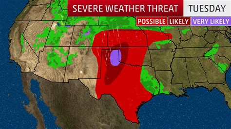 Dangerous Tornado Threat Today for Texas, Southern Plains - Videos from ...