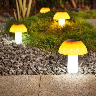 Outdoor Lighting | Solar lawn lights, Mushroom lights, Garden lighting