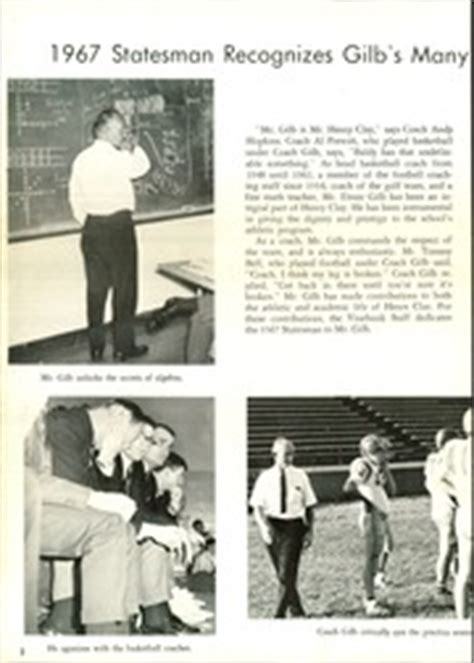 Henry Clay High School - Statesman Yearbook (Lexington, KY), Class of ...