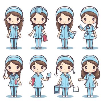 Nurse Occupation Cartoon, Occupation, Job, Work PNG Transparent Image and Clipart for Free Download