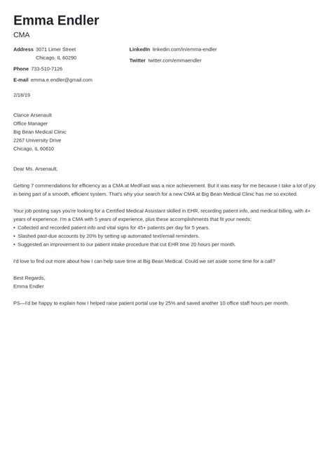 Job Application Letter Format