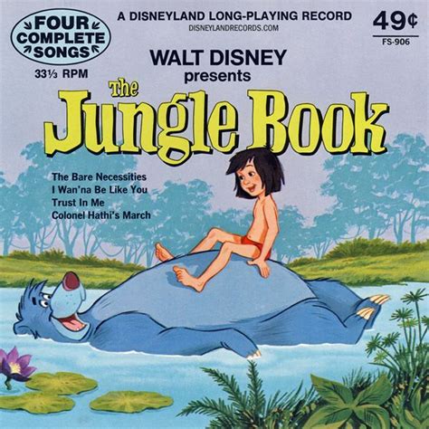 Pin by Chris Lyndon on Vintage Disney Album Covers | Jungle book, Disney books, Disneyland