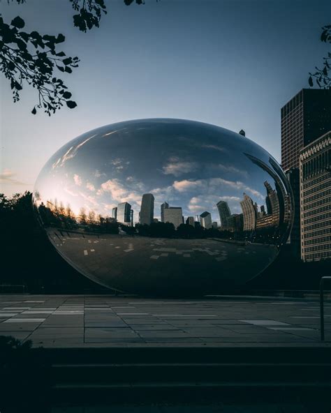 Cloud Gate at Sunrise : r/chicago