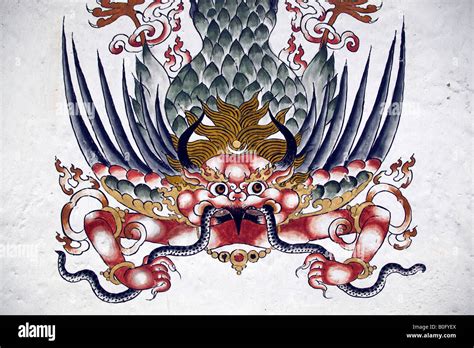 Painting dragon bhutan hi-res stock photography and images - Alamy