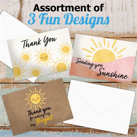 Sunshine Thank You Cards With Envelopes | Shop Now