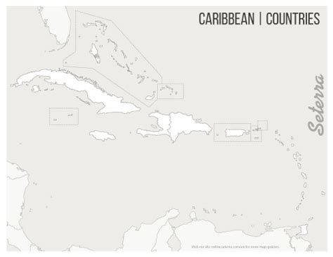 The Caribbean Countries: Printables - Seterra