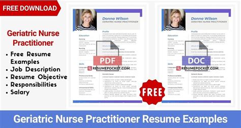 Geriatric Nurse Practitioner Resume Examples