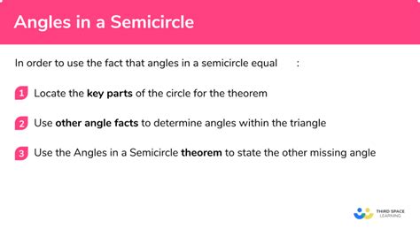 Angle in a Semicircle - GCSE Maths - Steps, Examples & Worksheet