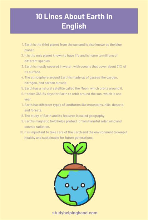 10 Lines About Earth In English