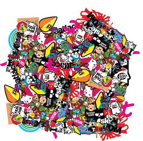 2560x1440 resolution | doodle art illustration, Sticker Bomb, sticks, bombs HD wallpaper ...