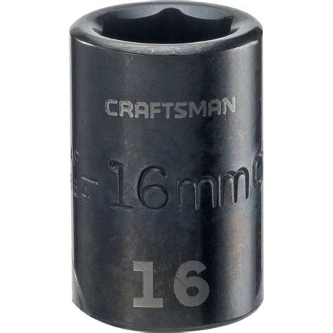 CRAFTSMAN Metric 1/2-in Drive 16Mm 6-point Impact Socket CMMT15864 at ...