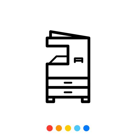 Multifunction printer icon, Vector and Illustration. 11786353 Vector ...