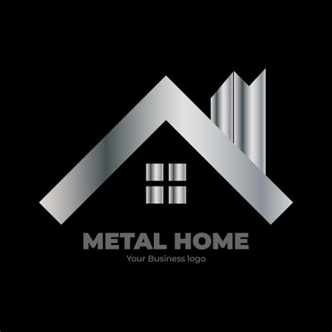 Premium Vector | Metal home logo design template