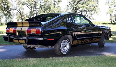 Black 1977 Ford Mustang Cobra II Hatchback