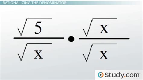 Dividing Radical Expressions - Video & Lesson Transcript | Study.com