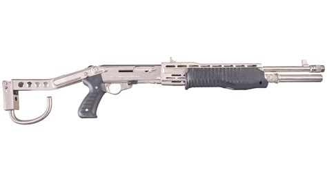 Rare Nickel Plated Franchi SPAS-12 Shotgun | Rock Island Auction